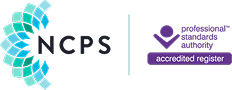 Accredited by the National Counselling & Psychotherapy Society and the British Psychological Society.